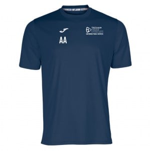 Joma COMBI SHORT SLEEVE PERFORMANCE SHIRT (M) - Navy