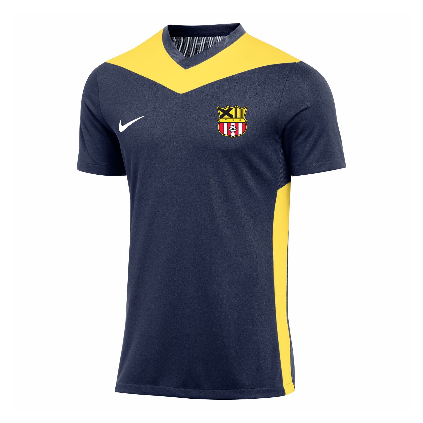Nike Park Derby IV Dri-FIT Short Sleeve Shirt - Midnight Navy/Tour Yellow/White