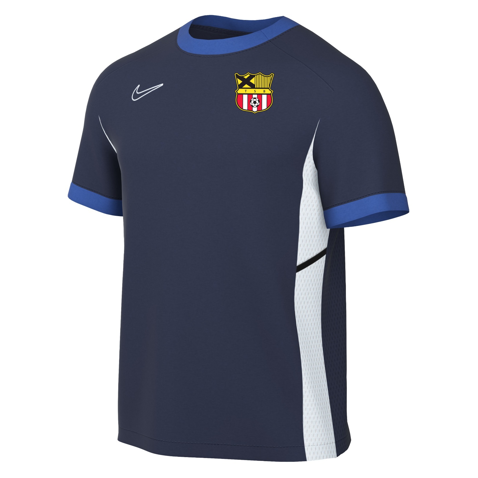 Nike Academy 25 Short-Sleeve Training Top - Obsidian/Royal Blue/White