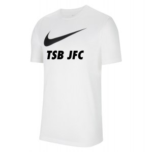 Nike Team Club 20 Swoosh Tee (M) White-Black