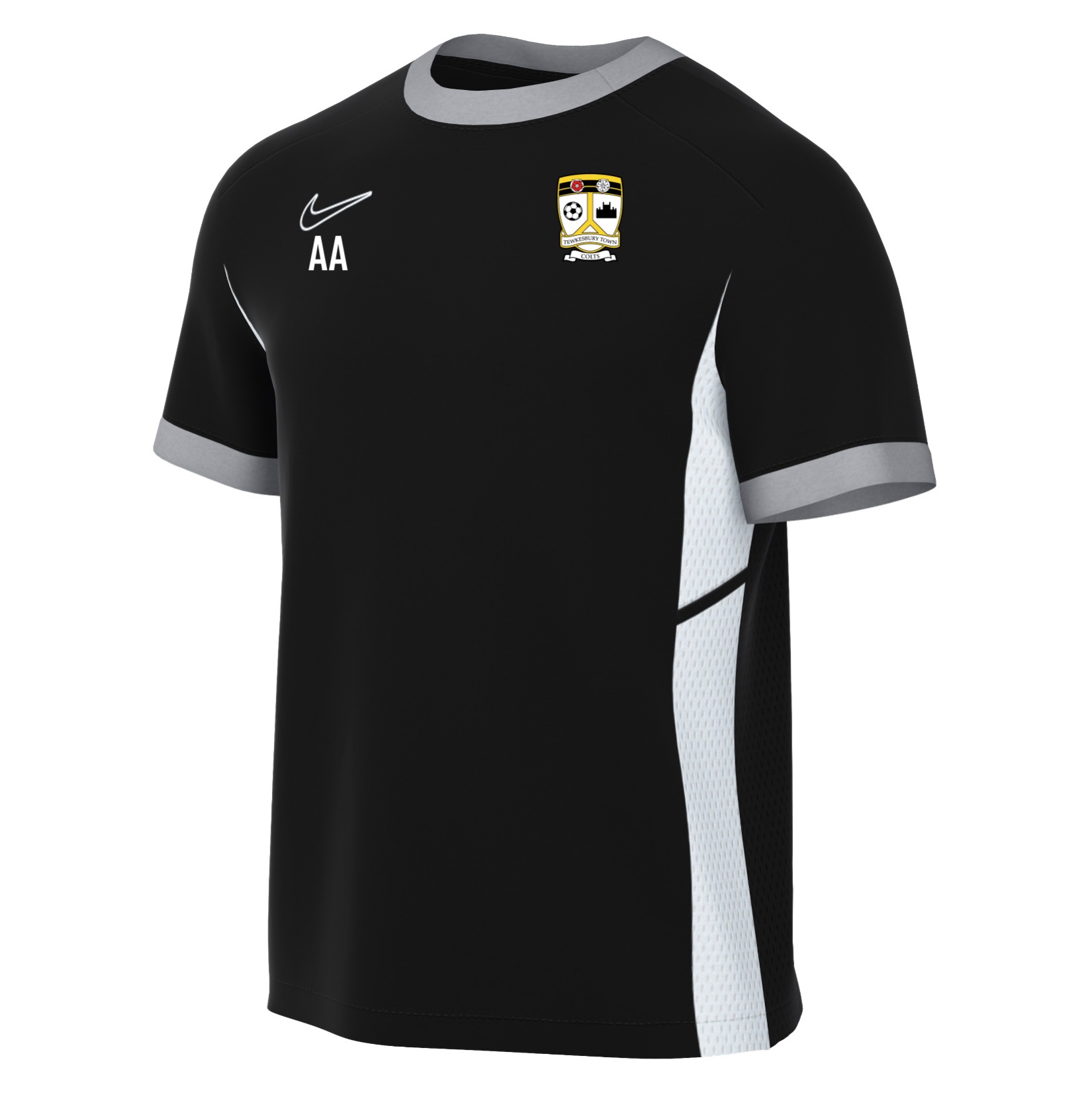 Nike Academy 25 Short-Sleeve Training Top - Black/White/White