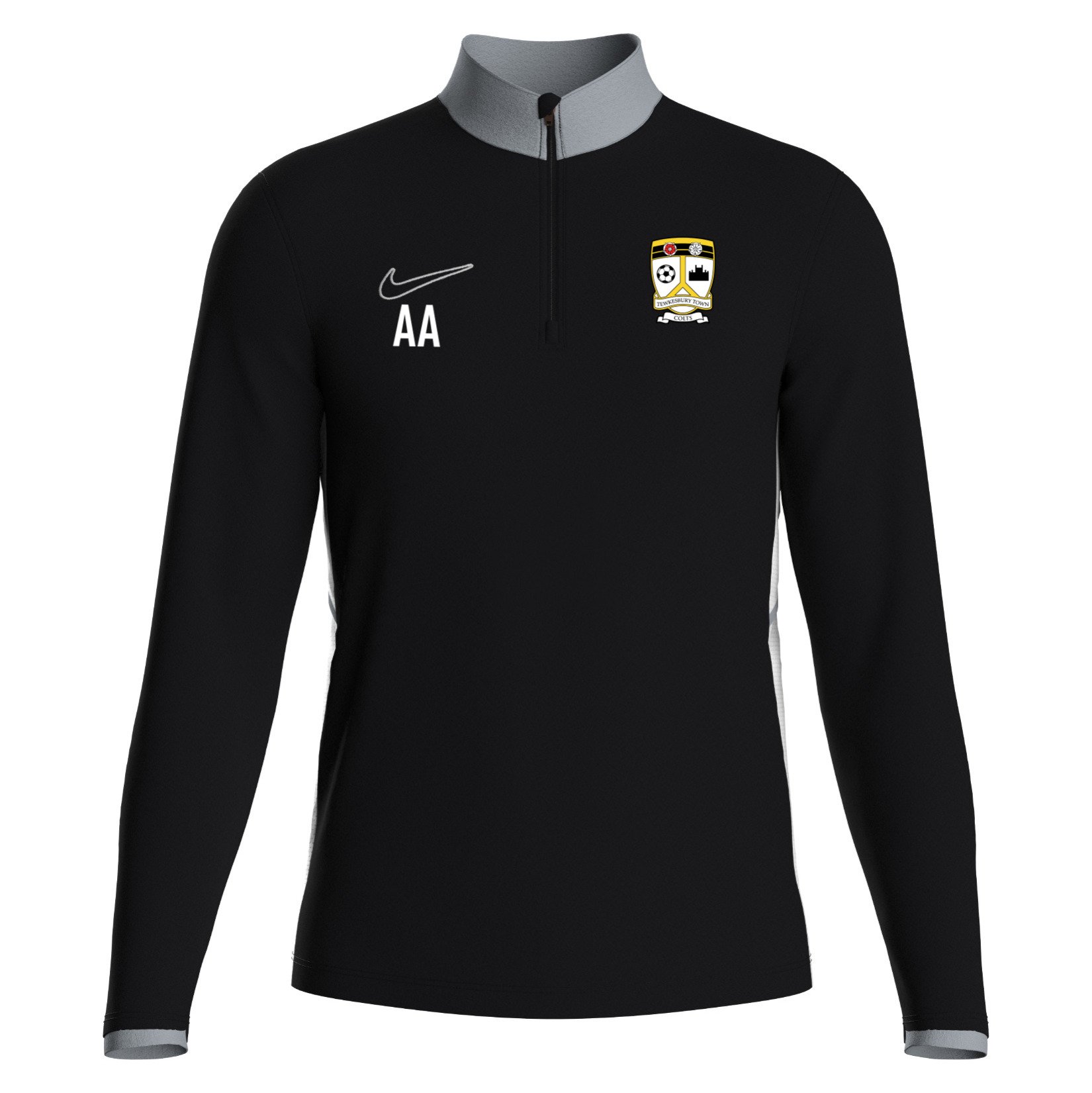 Nike Dri-FIT Academy 25 Drill Top - Black/White/White