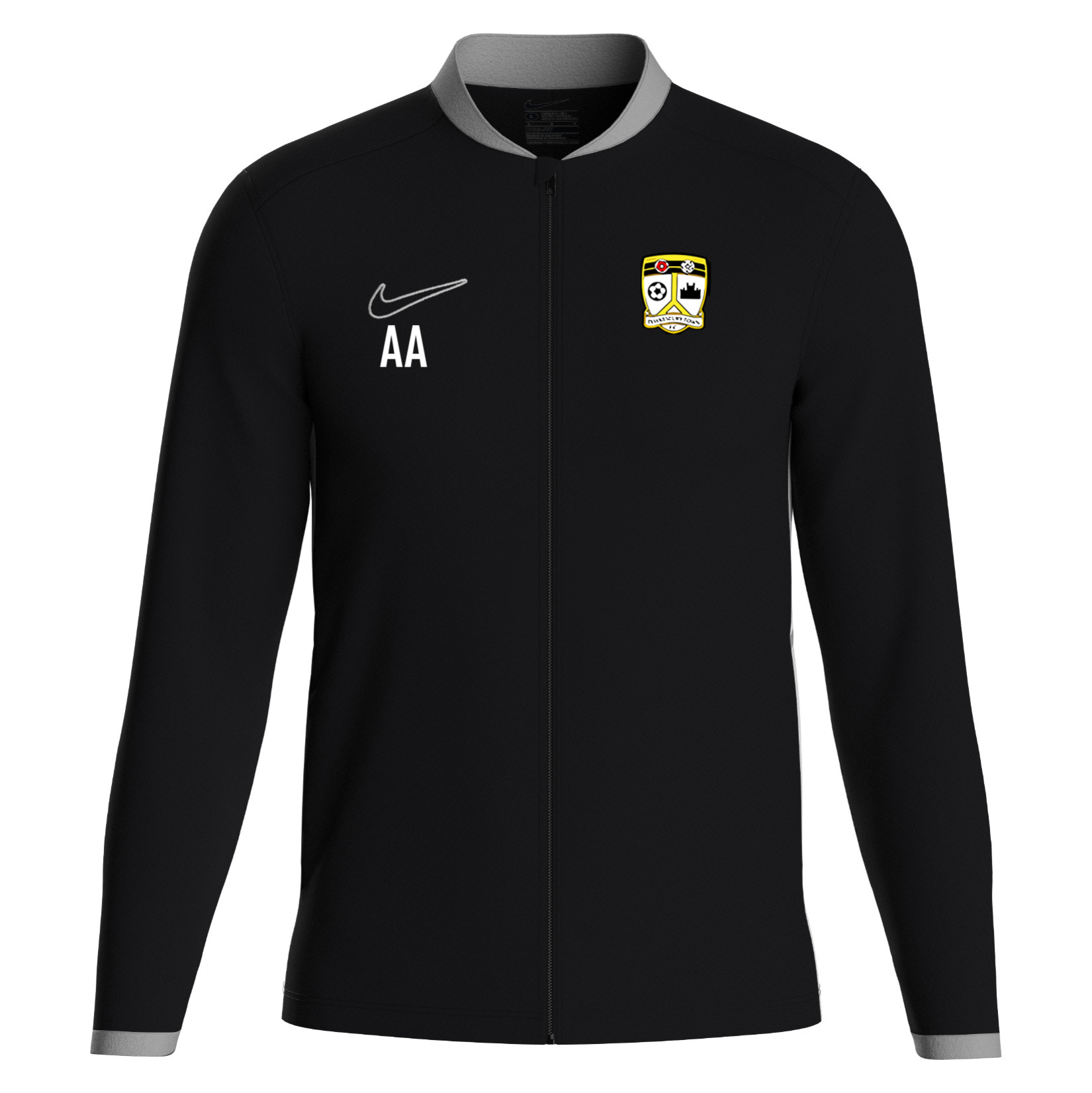 Nike Dri-FIT Academy 25 Knit Track Jacket - Black/White/White