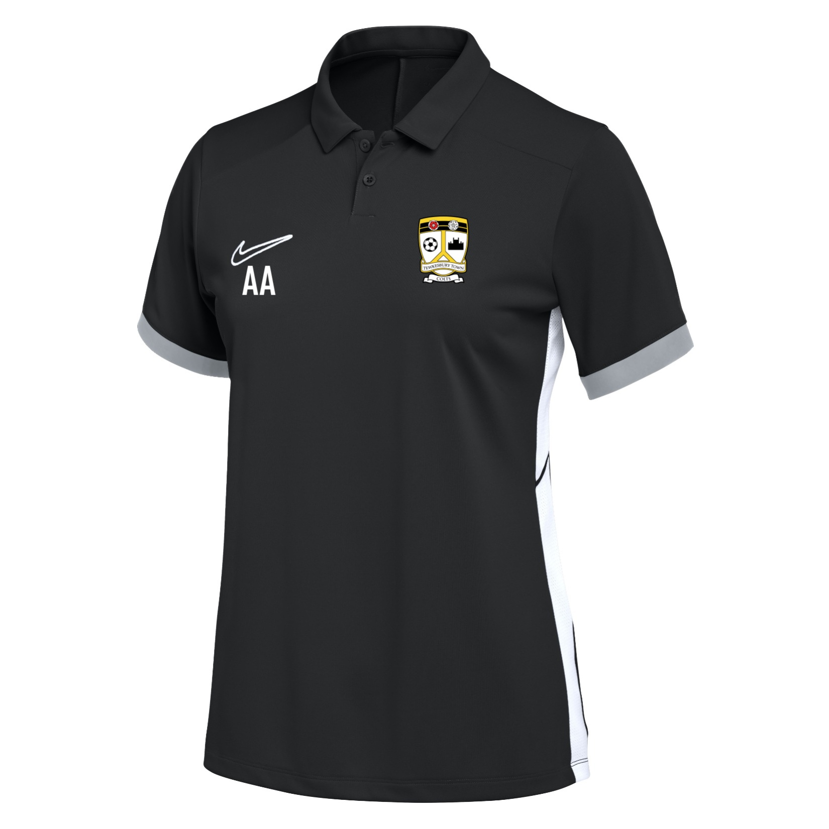 Nike Dri-FIT Academy 25 Polo (W) - Black/White/White