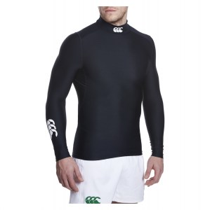 Canterbury Thermoreg Baselayer Turtle Neck Long Sleeve Top Black