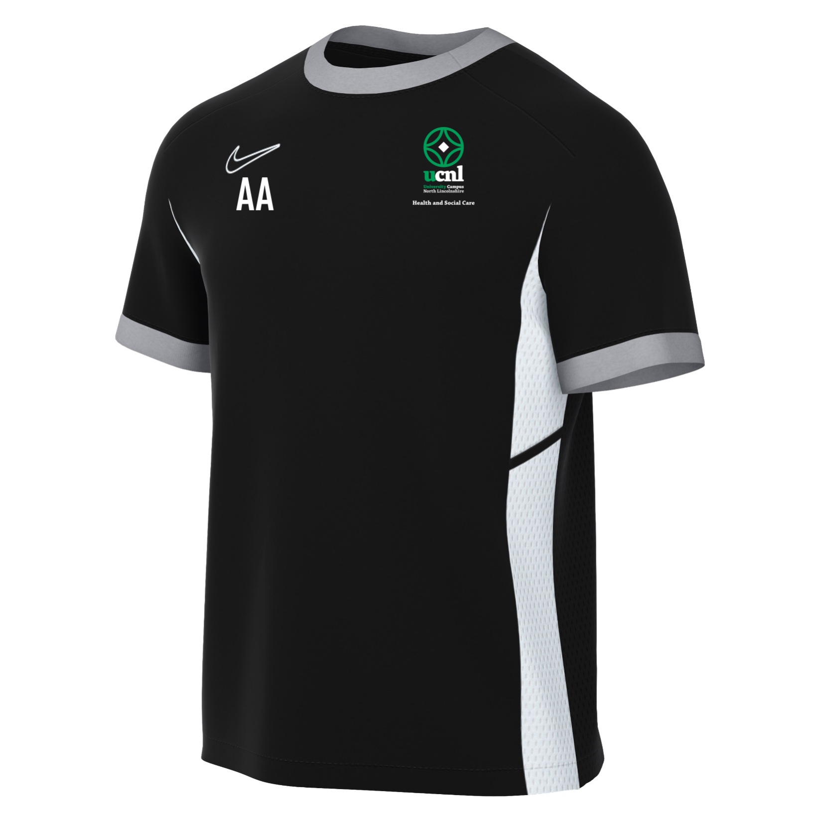 Nike Academy 25 Short-Sleeve Training Top - Black/White/White