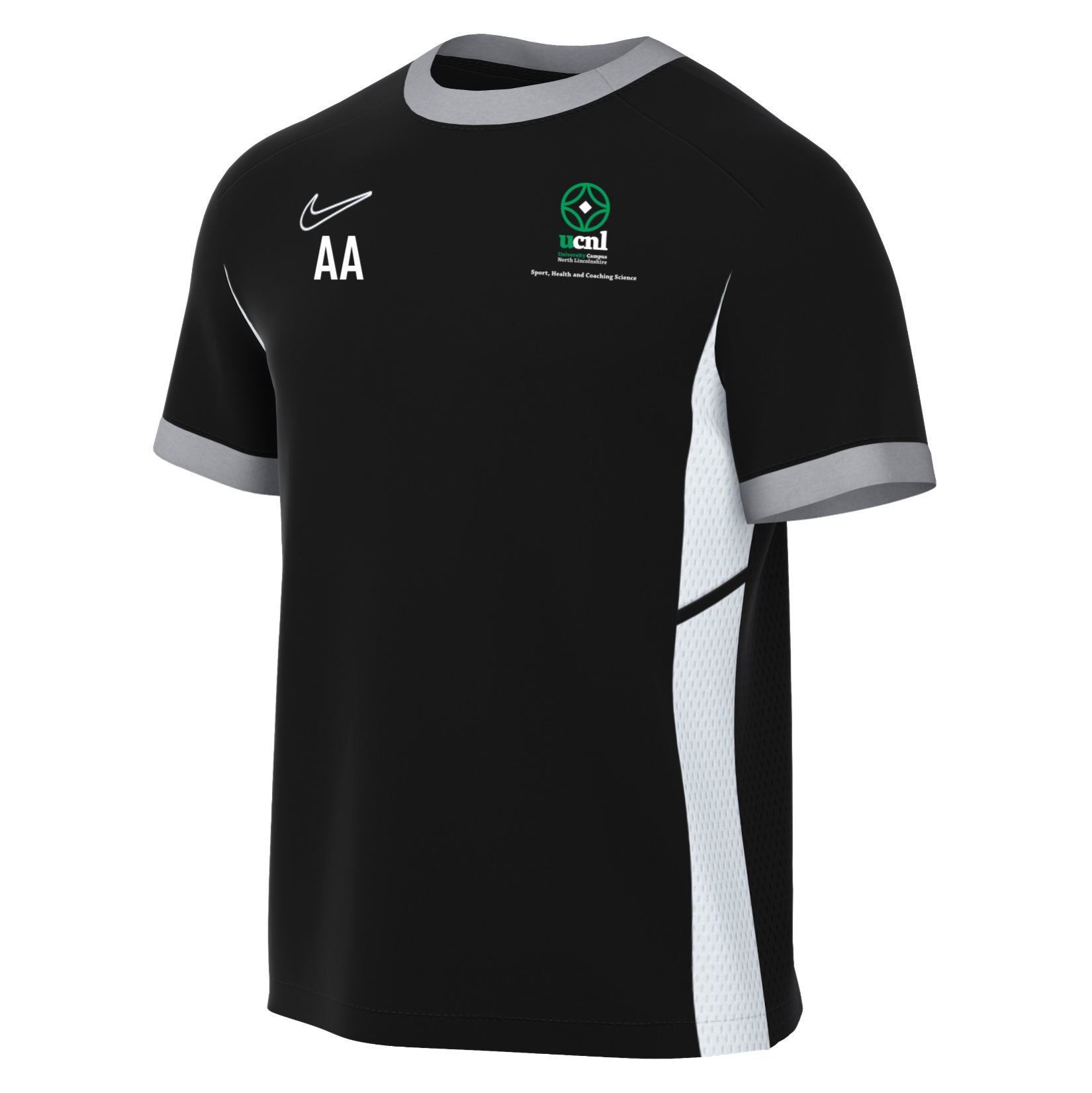 Nike Academy 25 Short-Sleeve Training Top - Black/White/White
