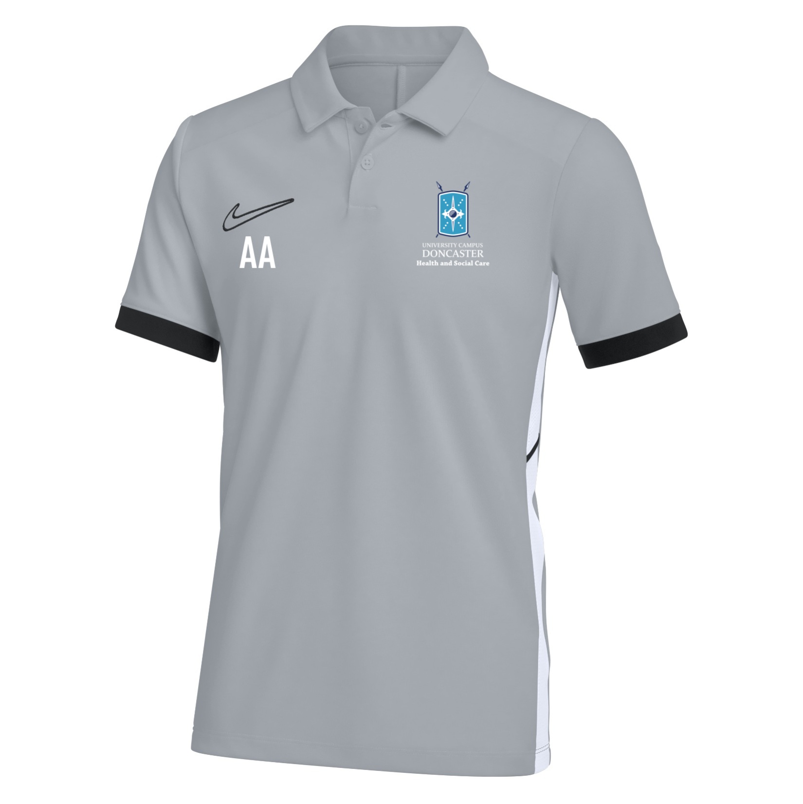 Nike Dri-FIT Academy 25 Polo - Wolf Grey/Black/White