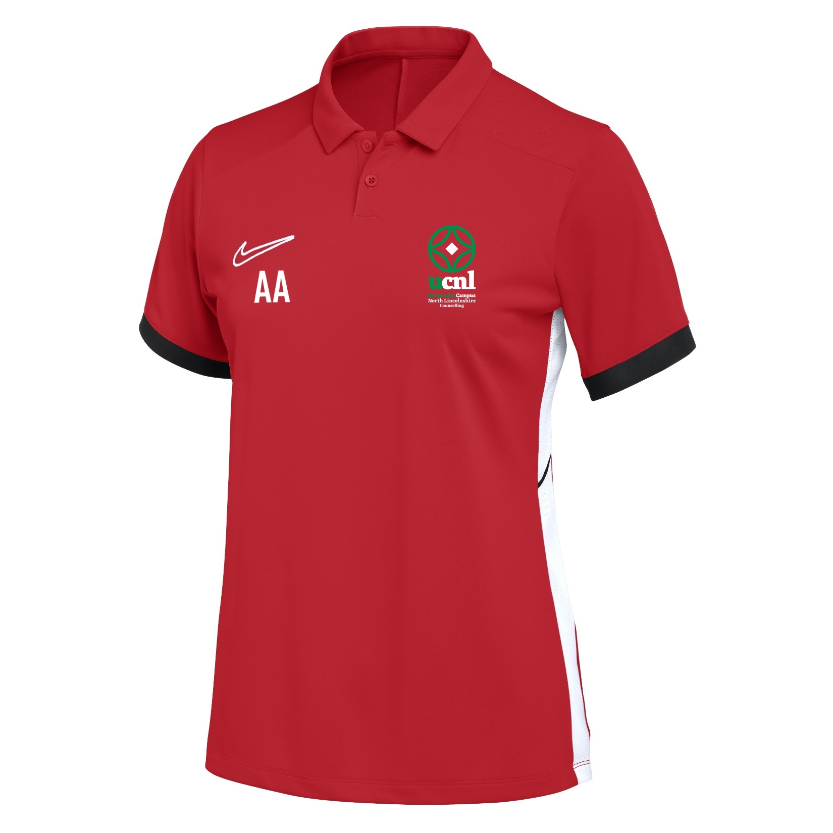 Nike Dri-FIT Academy 25 Polo (W) - University Red/Gym Red/White