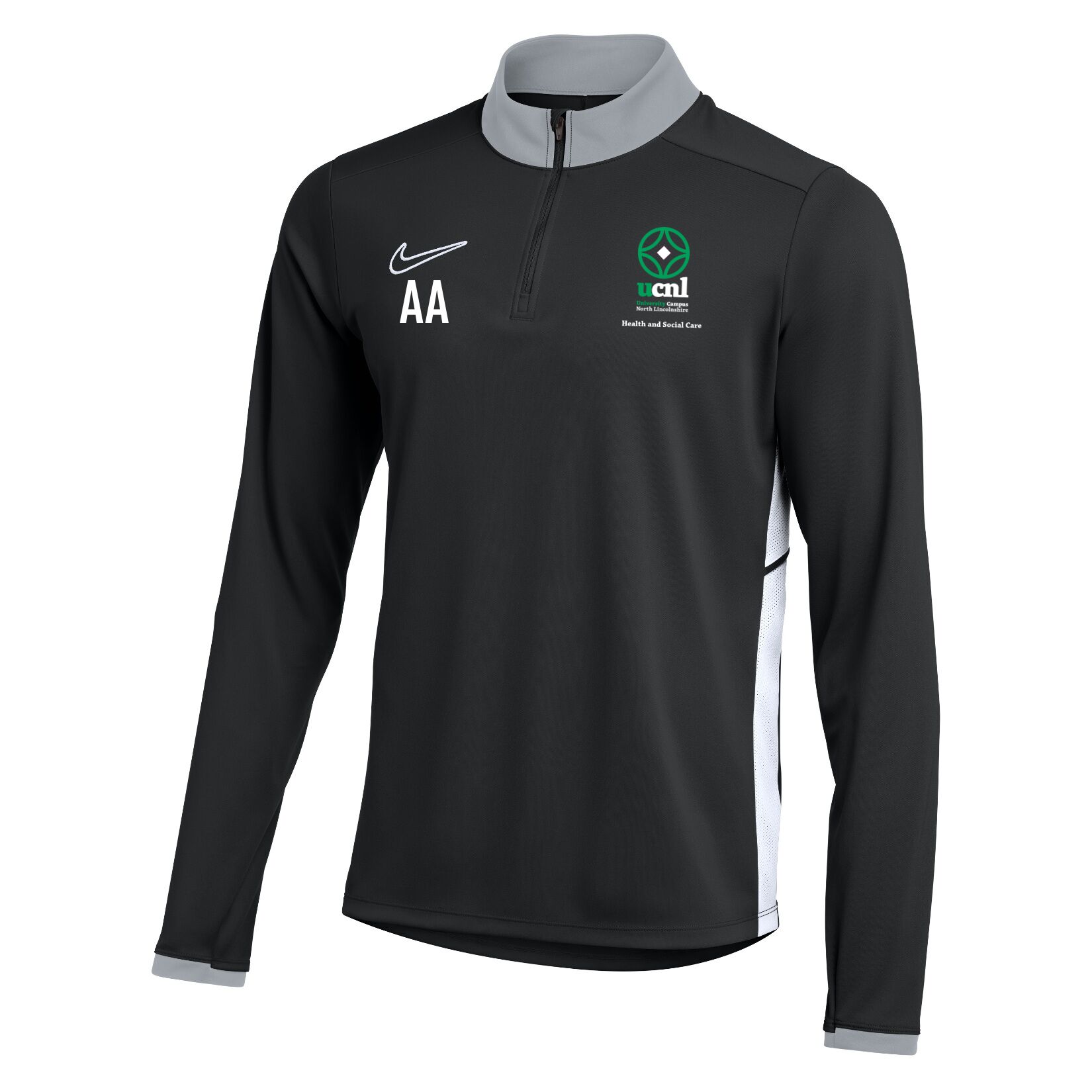 Nike Dri-FIT Academy 25 Drill Top - Black/White/White