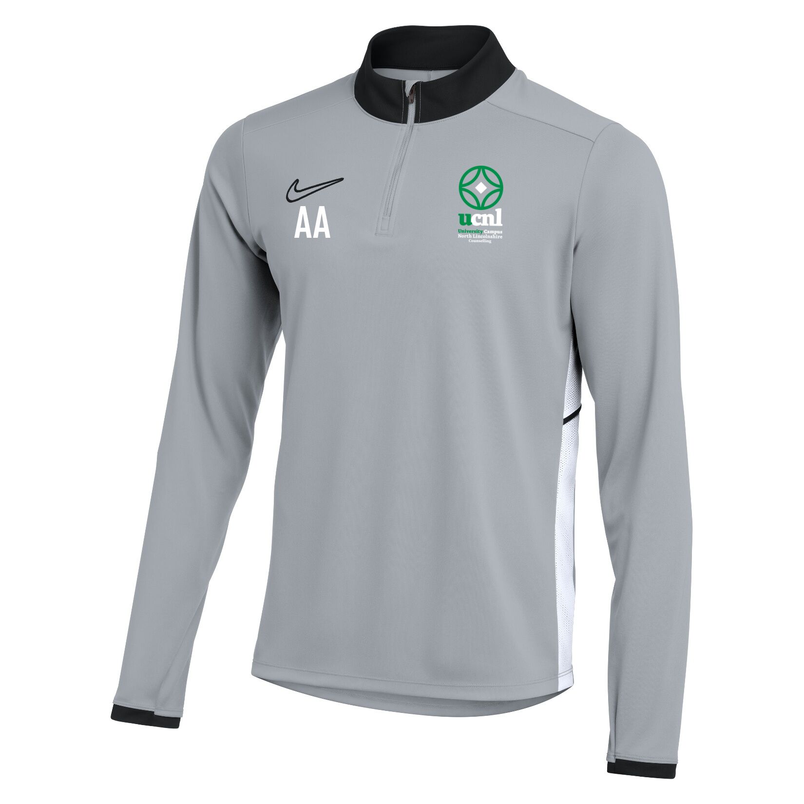 Nike Dri-FIT Academy 25 Drill Top - Wolf Grey/Black/White