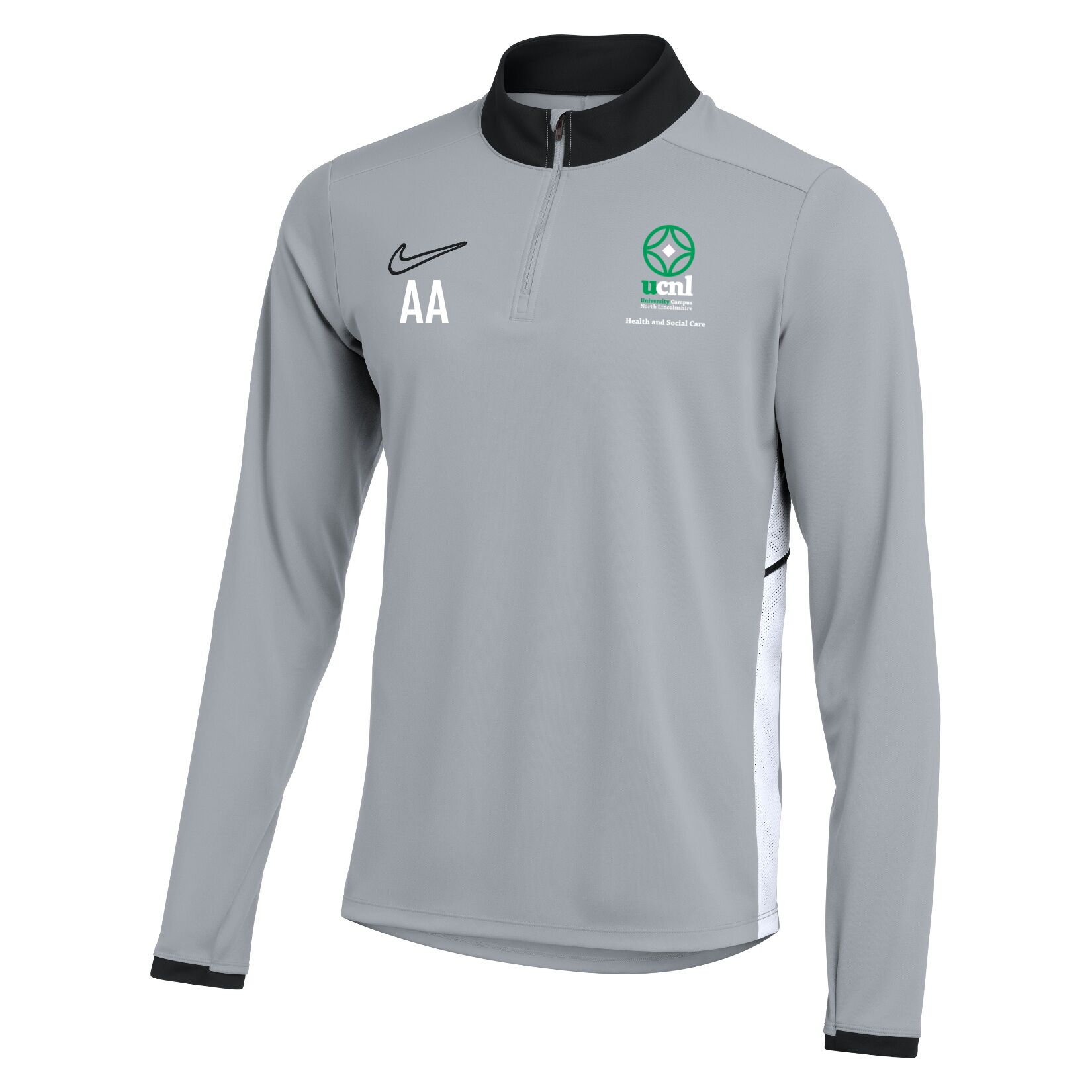 Nike Dri-FIT Academy 25 Drill Top - Wolf Grey/Black/White