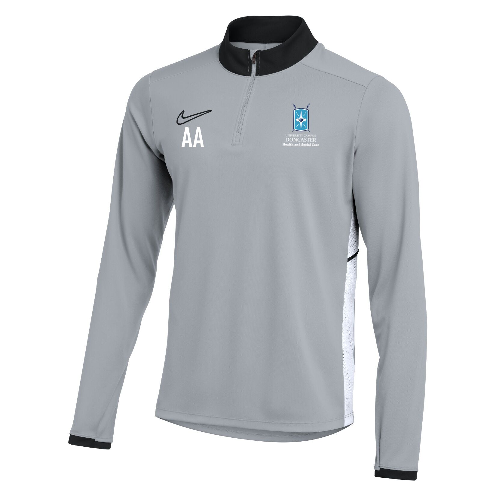 Nike Dri-FIT Academy 25 Drill Top - Wolf Grey/Black/White