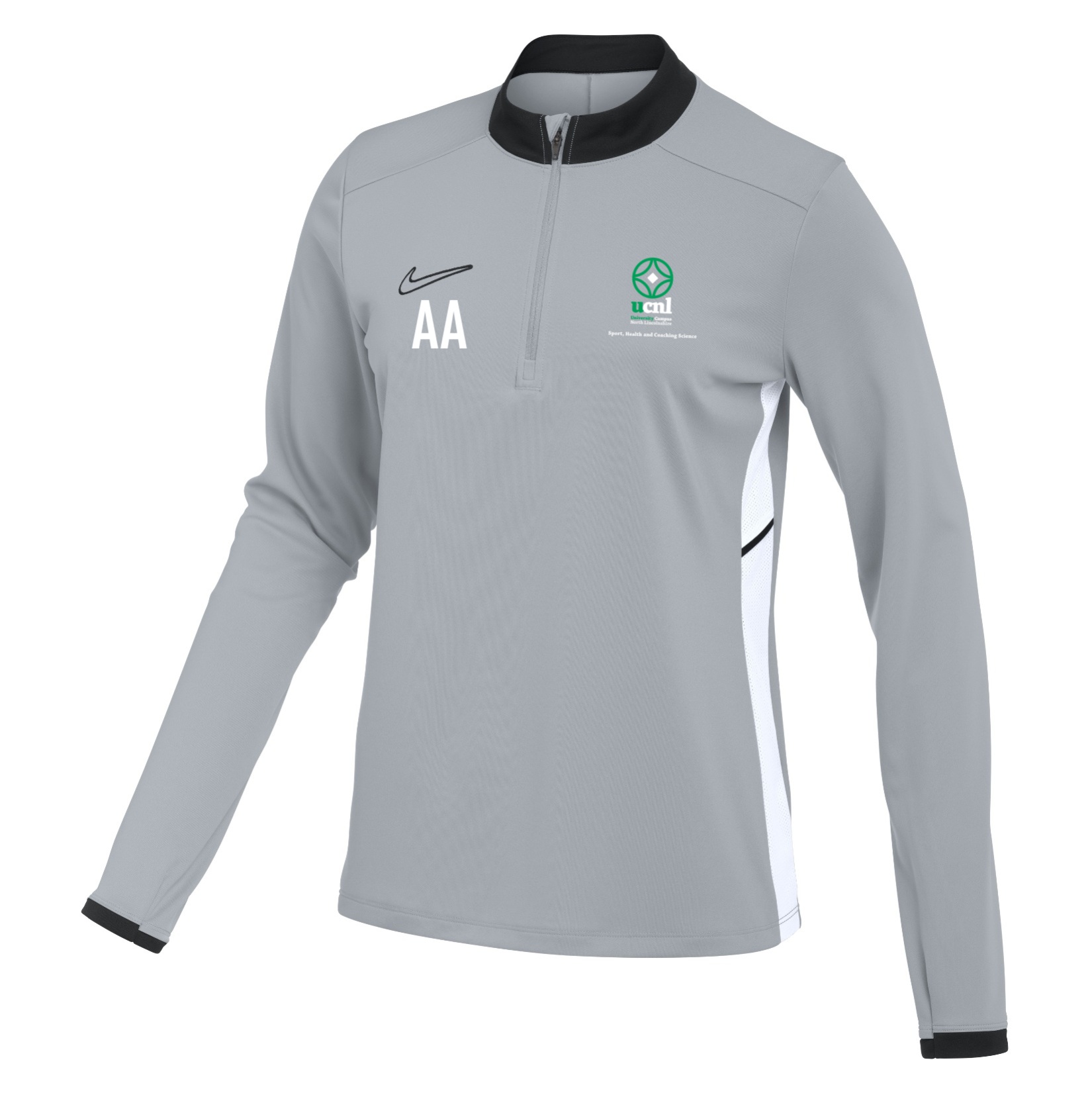 Nike Dri-FIT Academy 25 Drill Top (W) - Wolf Grey/Black/White
