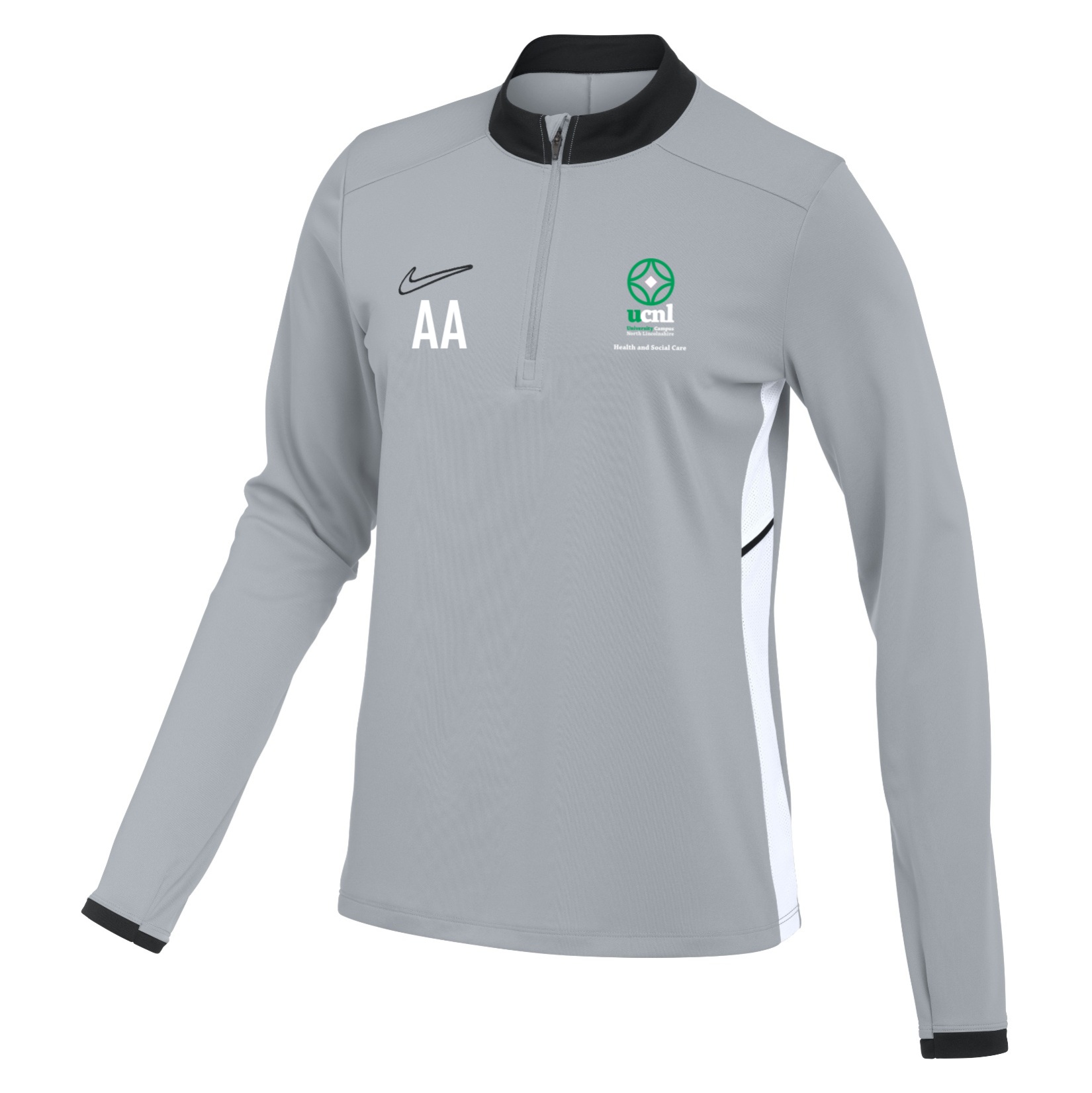Nike Dri-FIT Academy 25 Drill Top (W) - Wolf Grey/Black/White