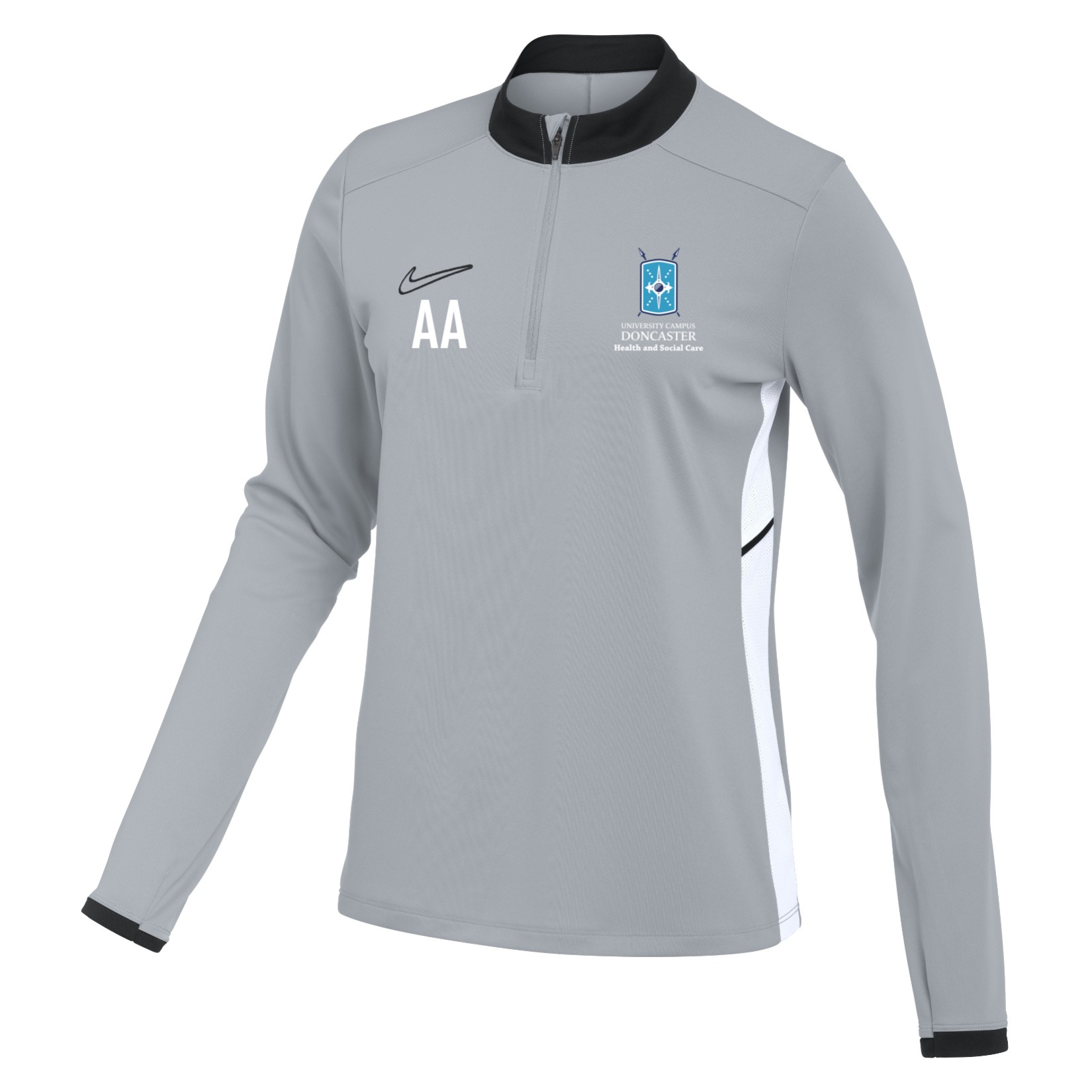 Nike Dri-FIT Academy 25 Drill Top (W) - Wolf Grey/Black/White