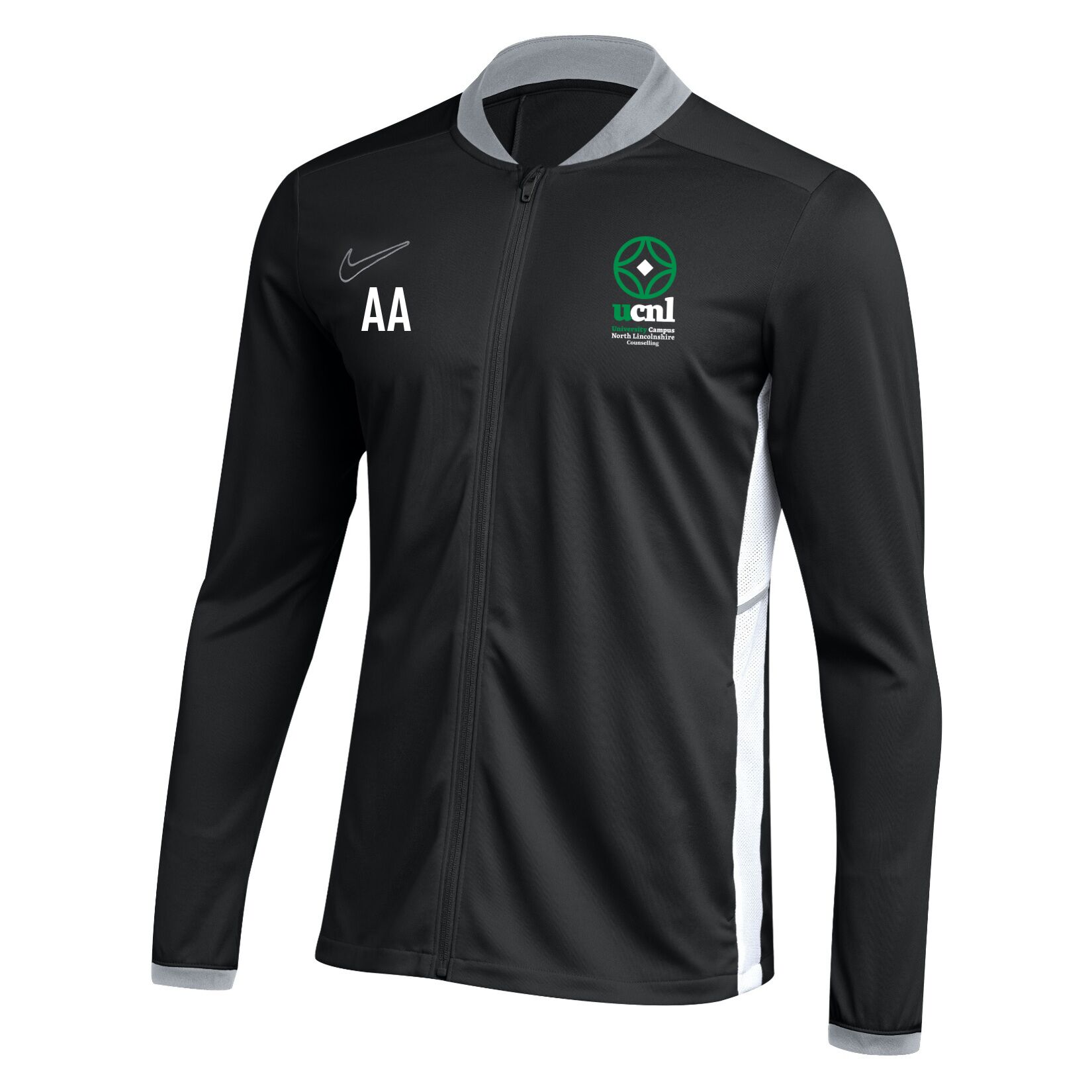 Nike Dri-FIT Academy 25 Knit Track Jacket - Black/White/White