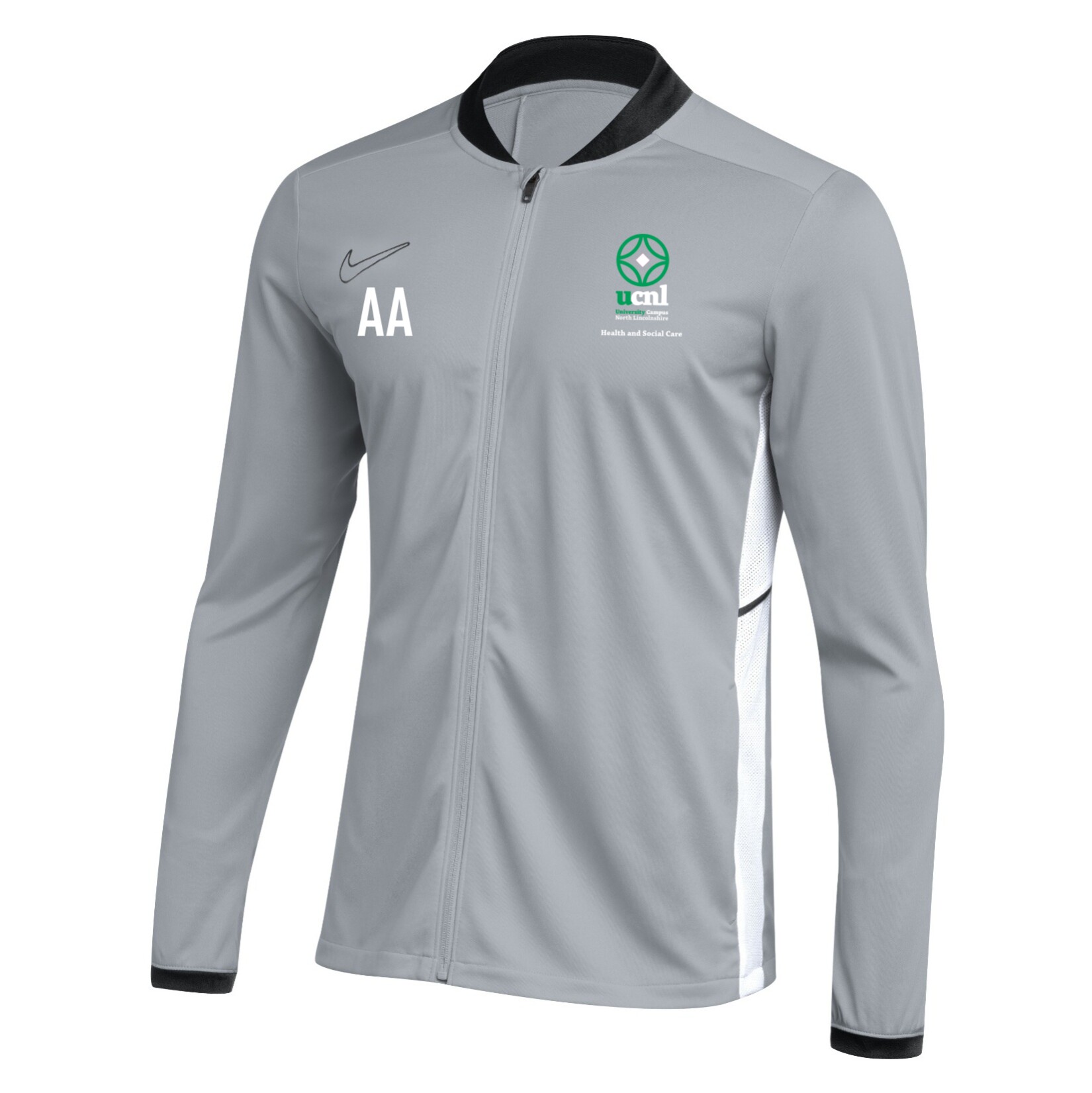 Nike Dri-FIT Academy 25 Knit Track Jacket - Wolf Grey/Black/White