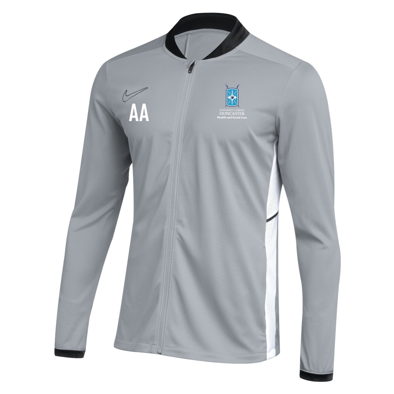 Nike Dri-FIT Academy 25 Knit Track Jacket - Wolf Grey/Black/White
