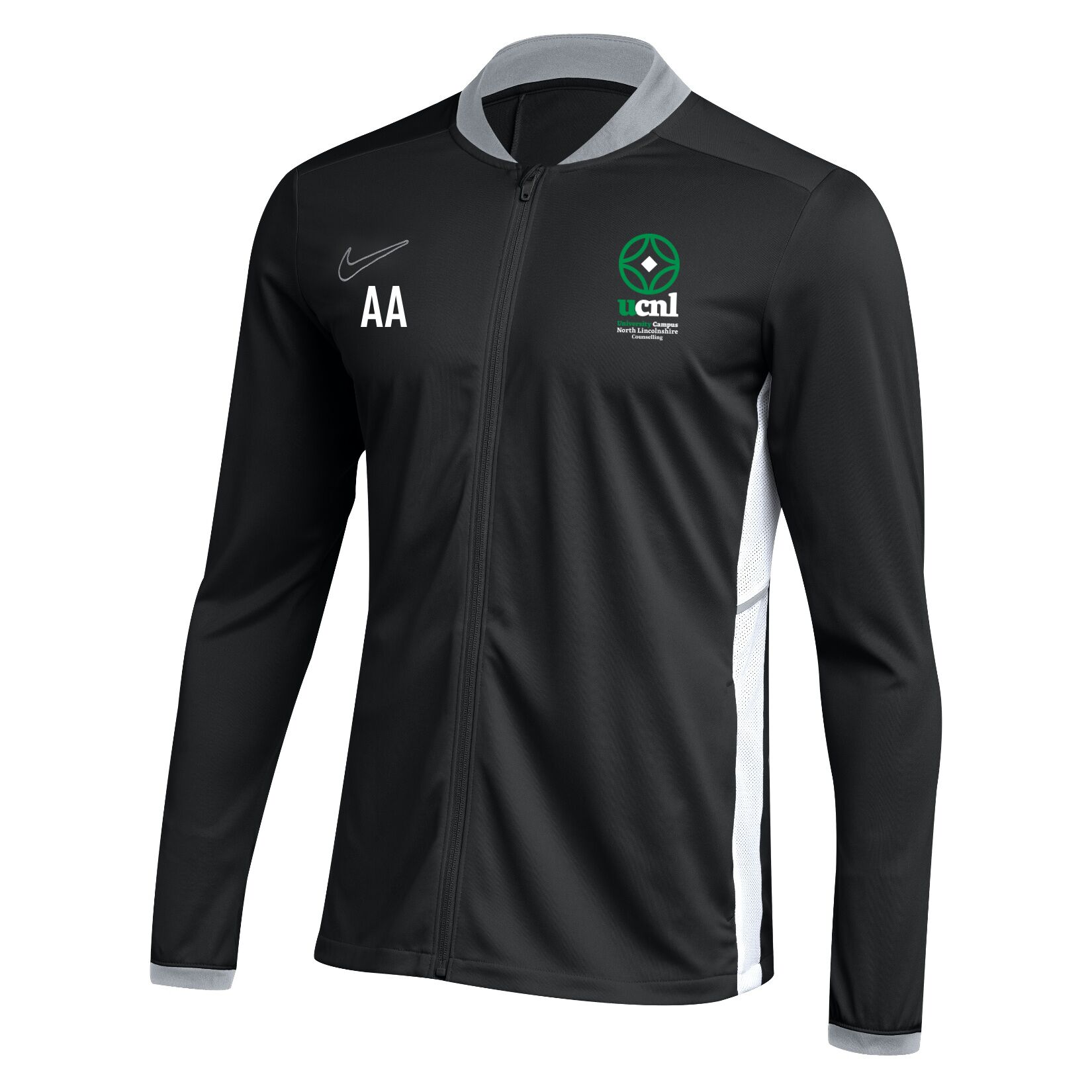 Nike Dri-FIT Academy 25 Knit Track Jacket (W) - Black/White/White