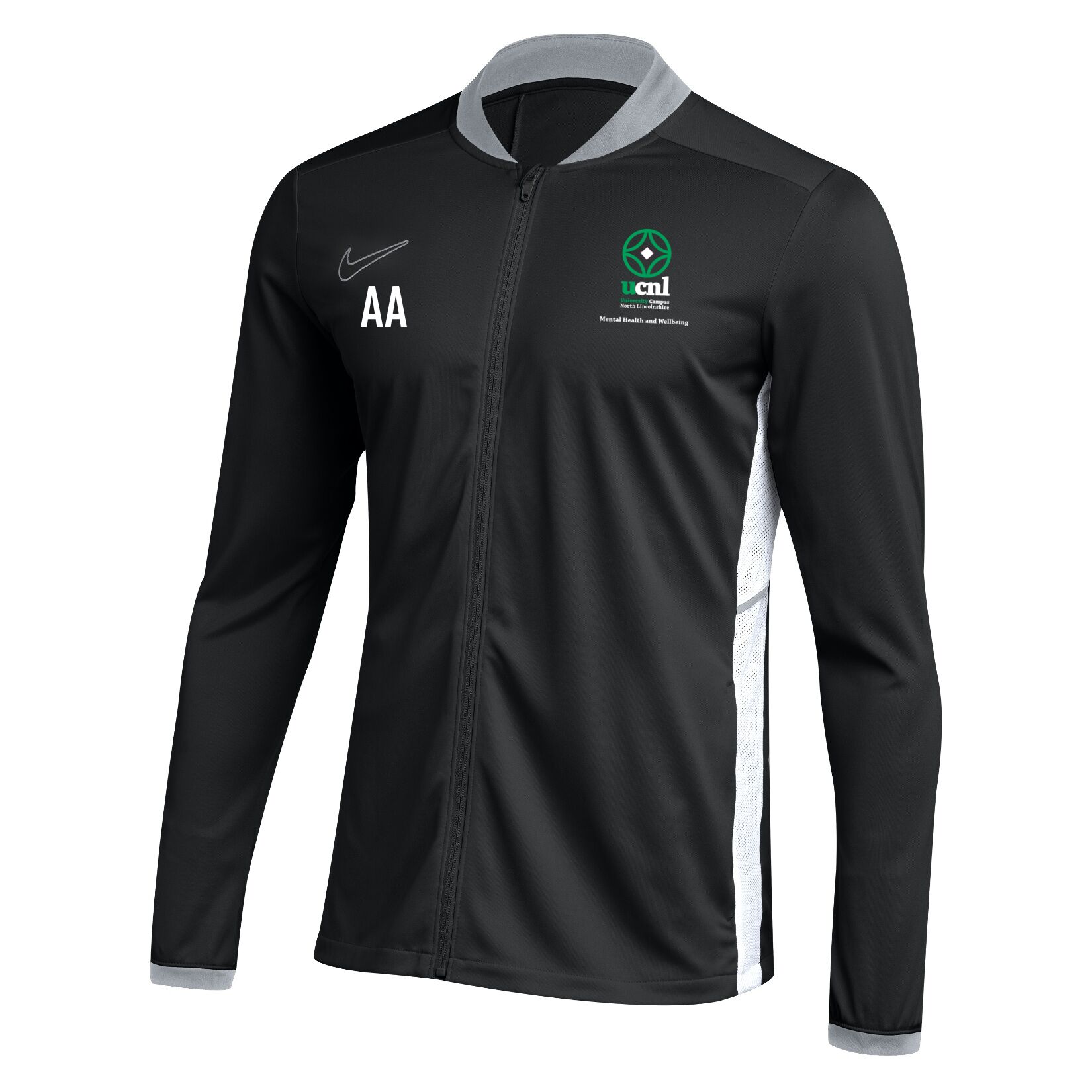 Nike Dri-FIT Academy 25 Knit Track Jacket (W) - Black/White/White