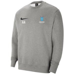 Nike Team Club 20 Fleece Crew Sweatshirt Dark Grey Heather-Black-Black