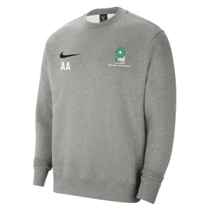 Nike Team Club 20 Fleece Crew Sweatshirt Dark Grey Heather-Black-Black