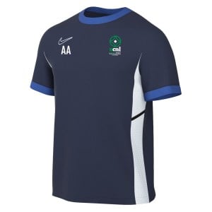 Nike Academy 25 Short-Sleeve Training Top - Obsidian/Royal Blue/White