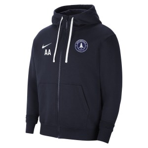 Nike Park 20 Fleece Full-Zip Hoodie Obsidian-White-White