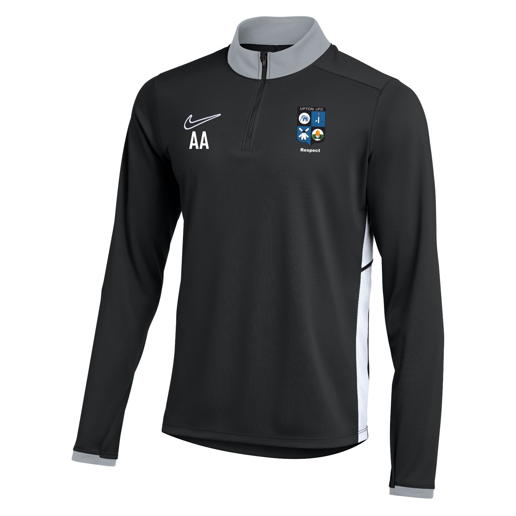 Nike Dri-FIT Academy 25 Drill Top - Black/White/White