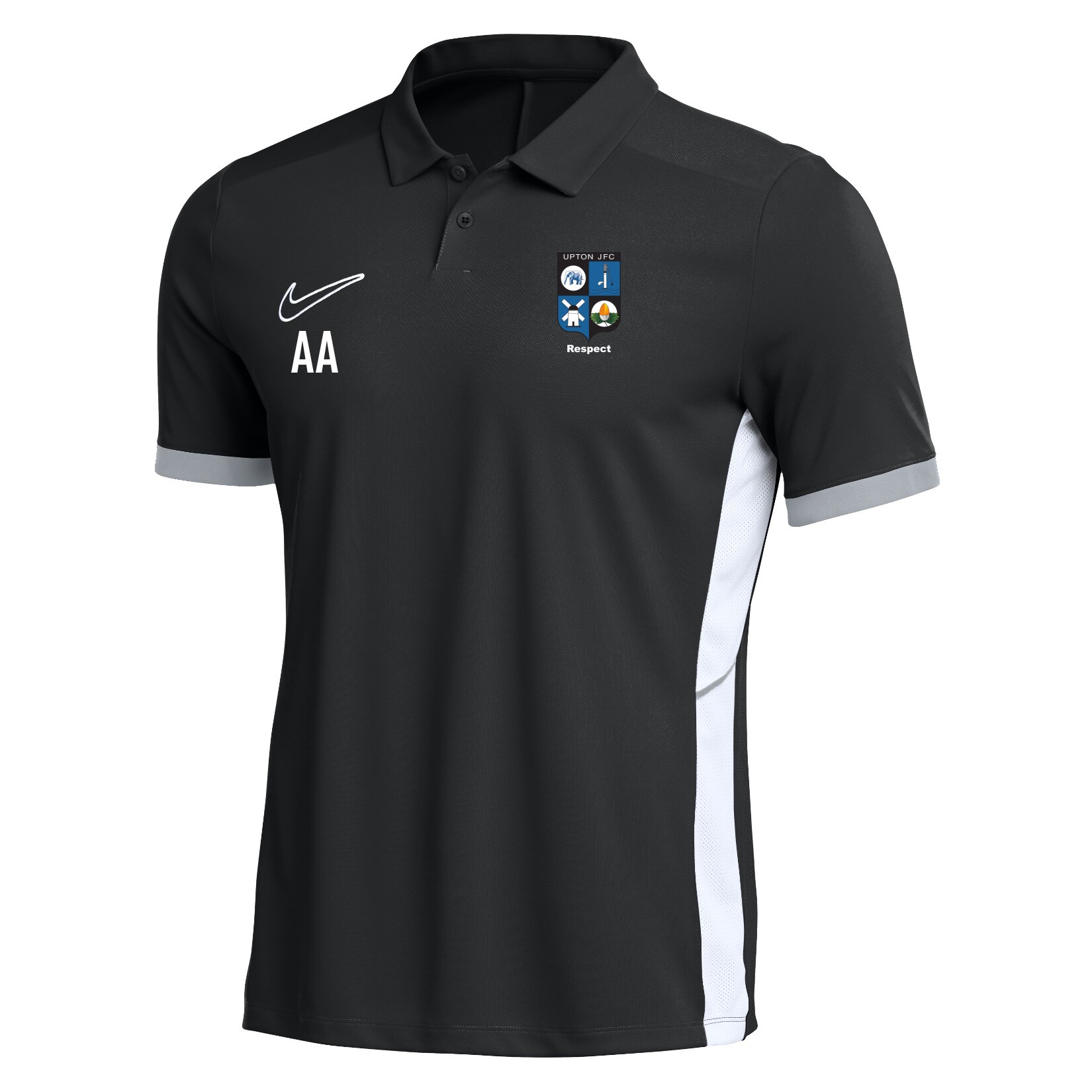 Nike Dri-FIT Academy 25 Polo - Black/White/White