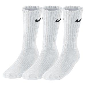 Nike 3 PACK VALUE COTTON CREW TRAINING SOCKS White-(black)