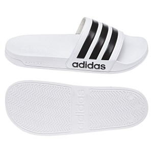 adidas Adilette Cloudfoam Slides White-Black