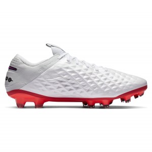 Nike Tiempo Legend 8 Elite Firm Ground (FG) Boot White-Flash Crimson-Photon Dust