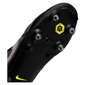 Nike Premier II Anti-Clog Traction (SG-Pro) Soft-Ground Football Boot Black-Dark Smoke Grey-Chile Red
