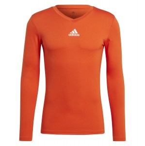 adidas Long Sleeve Baselayer Tee Team Orange