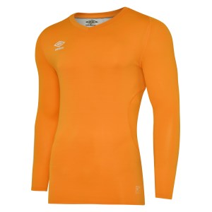 Umbro Elite V Neck Baselayer L/S Amber