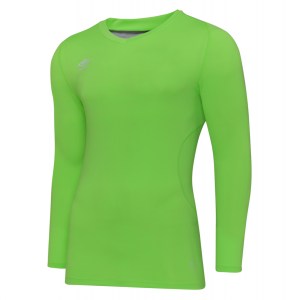 Umbro Elite V Neck Baselayer L/S Green Gecko