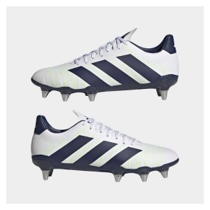 adidas-SS Kakari Soft Ground Rugby Boots Ftwwhite-Tenabl-Silvmt