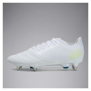 Canterbury CCC Phoenix Genesis Pro Soft Ground Boots White-Yellow