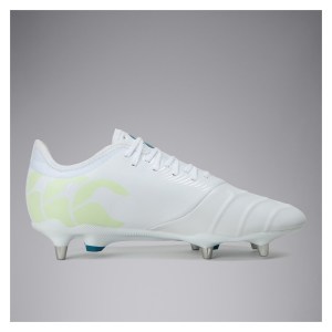 Canterbury CCC Phoenix Genesis Pro Soft Ground Boots White-Yellow