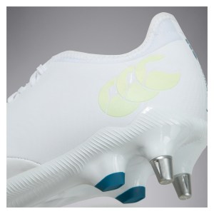 Canterbury CCC Phoenix Genesis Pro Soft Ground Boots White-Yellow