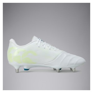 Canterbury CCC Phoenix Genesis Team Soft Ground Boots White-Yellow