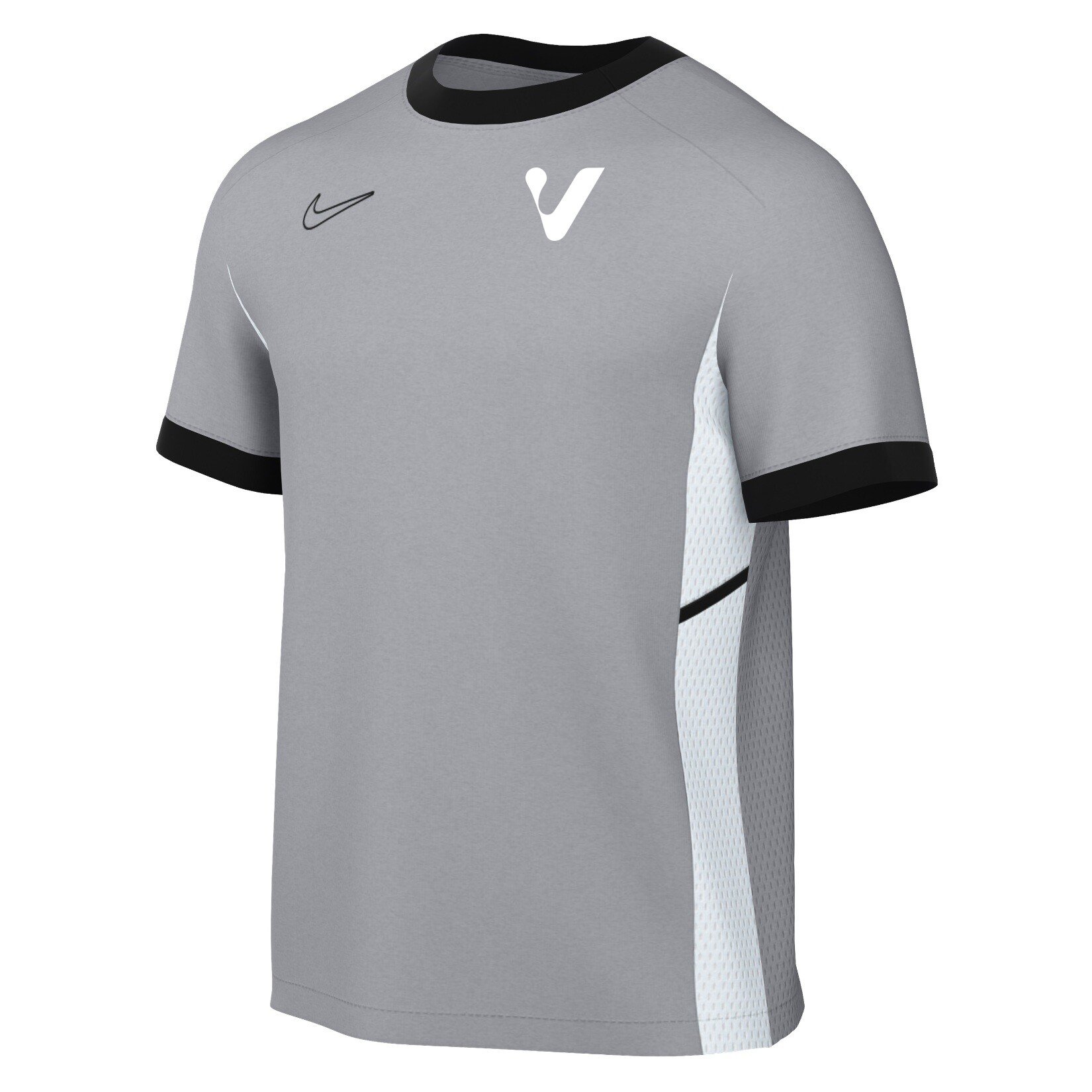 Nike Academy 25 Short-Sleeve Training Top - Wolf Grey/Black/White