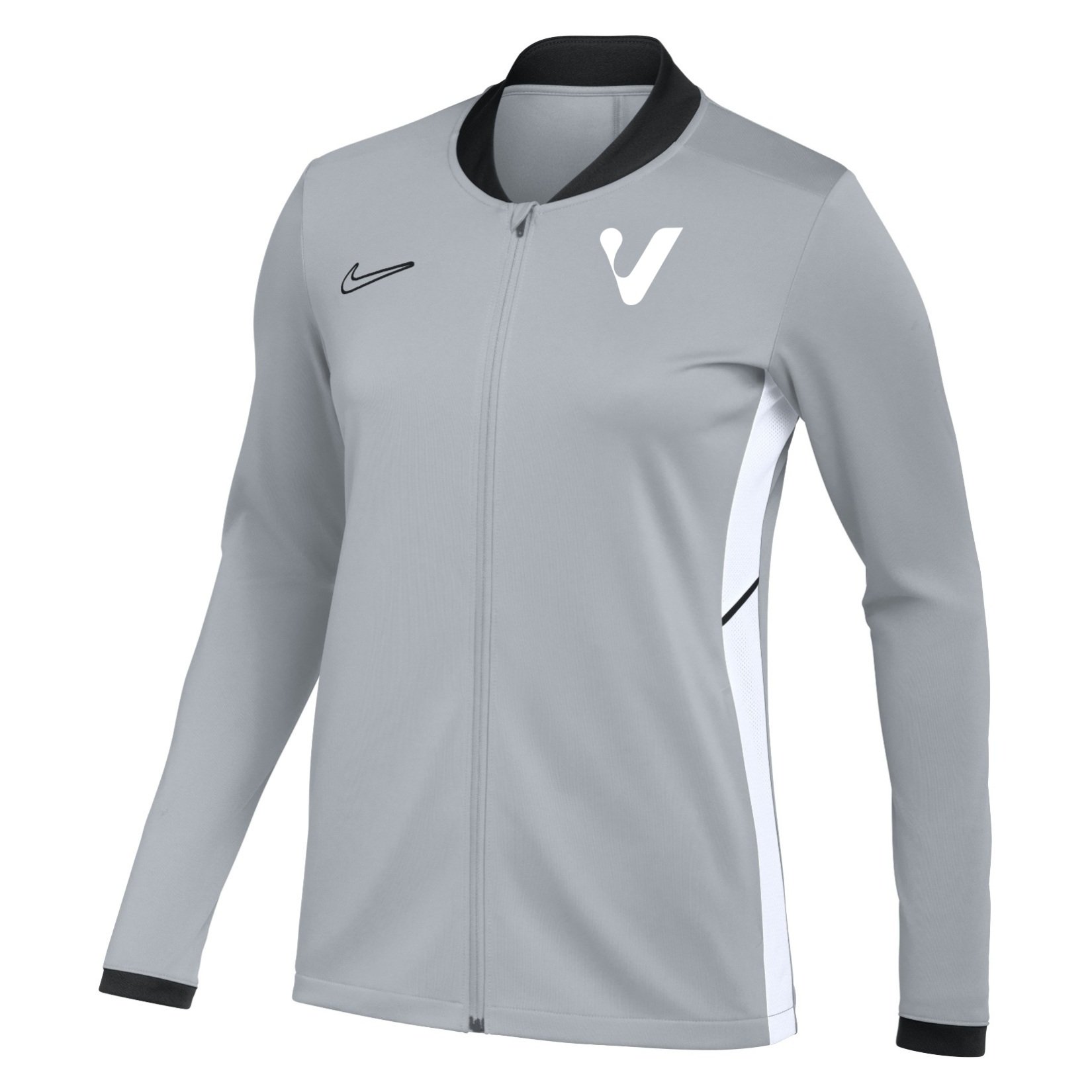 Nike Dri-FIT Academy 25 Knit Track Jacket (W) - Wolf Grey/Black/White