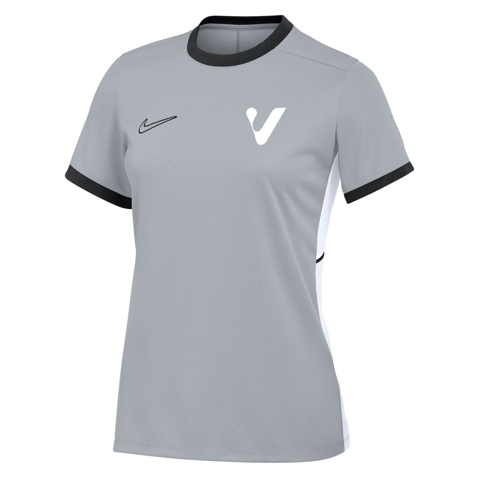 Nike Academy 25 Short-Sleeve Training Top (W) - Wolf Grey/Black/White
