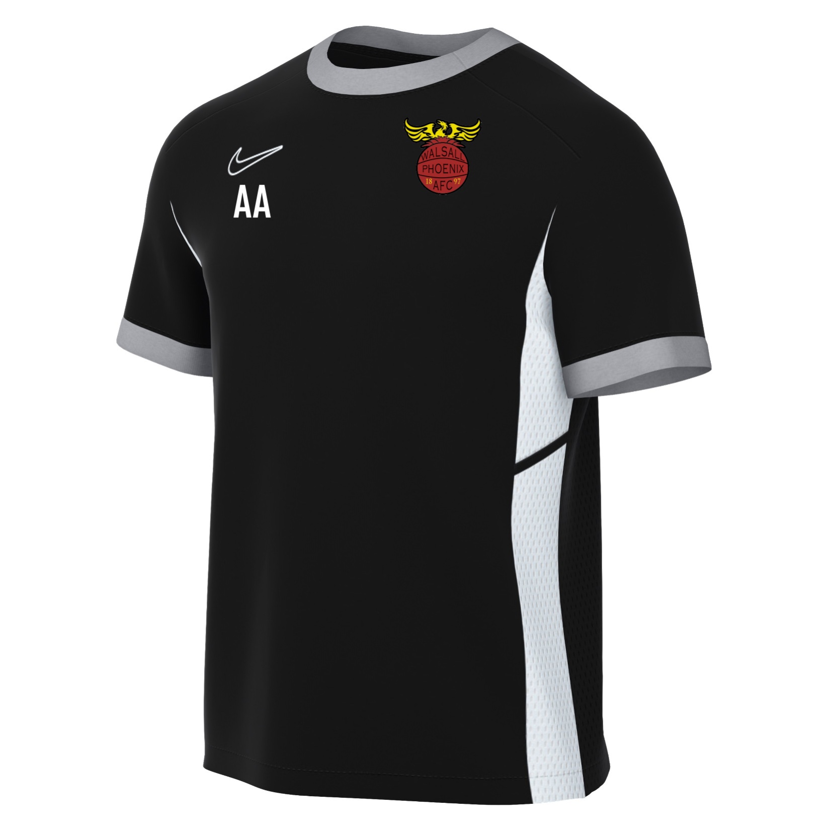 Nike Academy 25 Short-Sleeve Training Top - Black/White/White