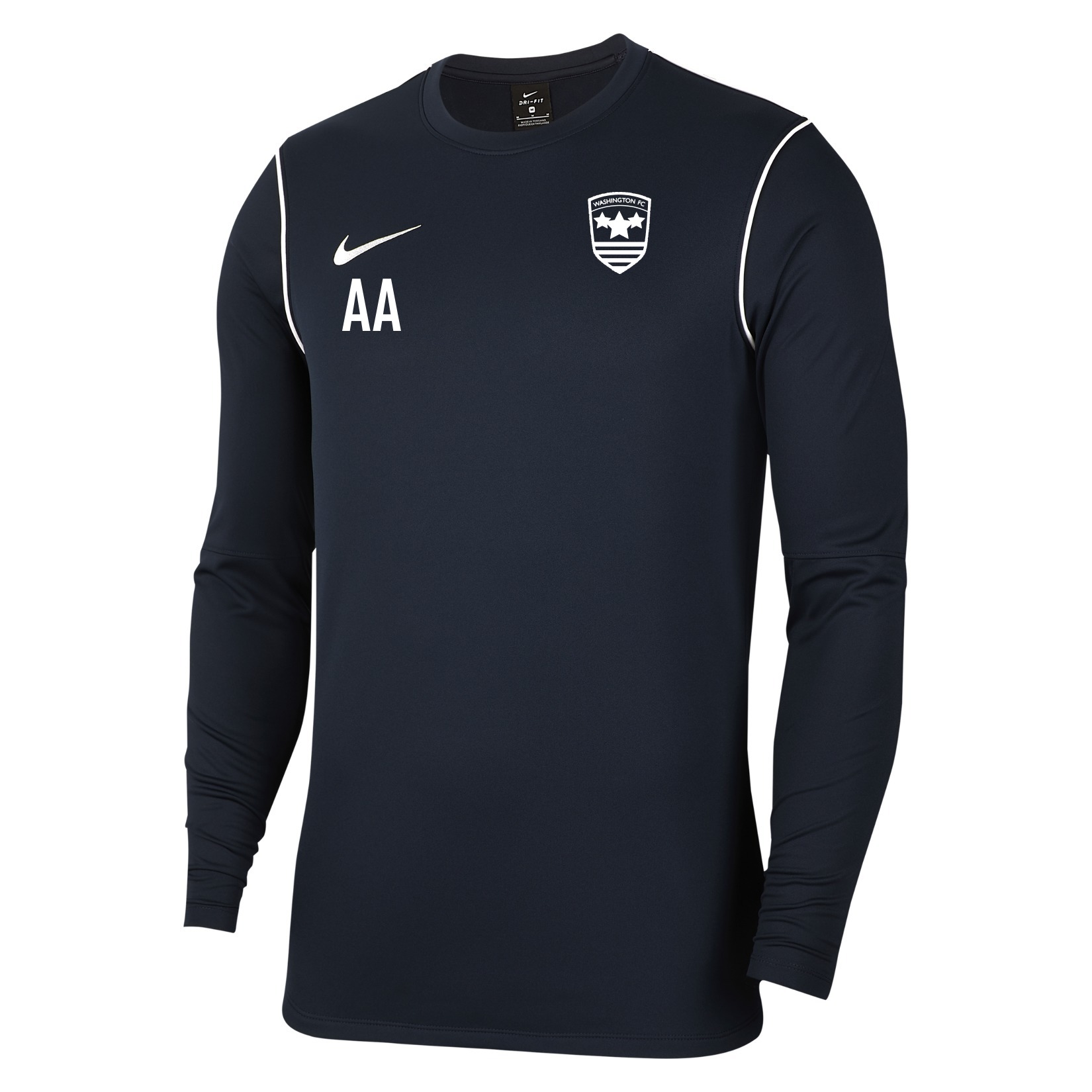 Nike Dri-FIT Park 20 Crew Top - Obsidian/White/White