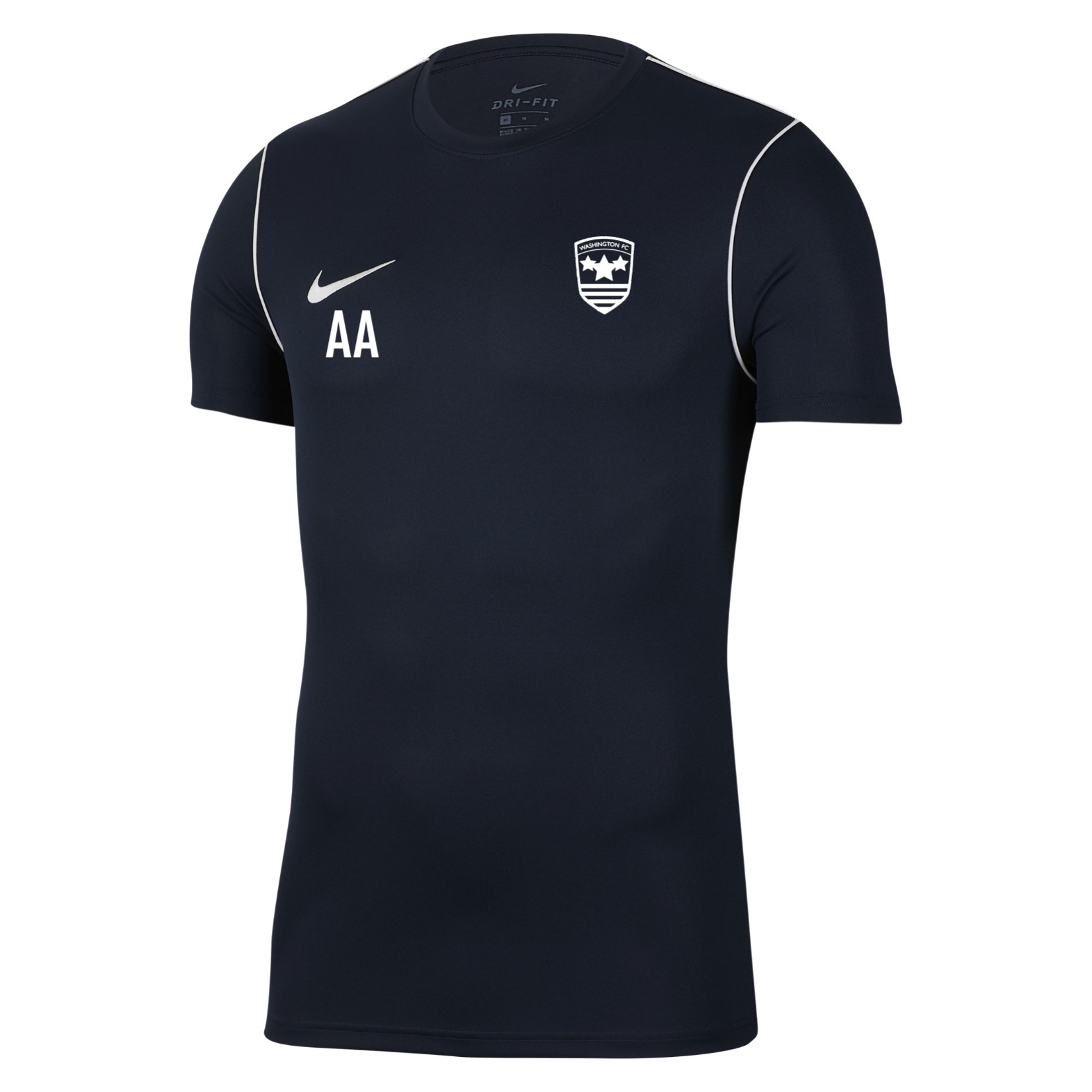 Nike Park 20 Short Sleeve Training Tee - Obsidian/White/White