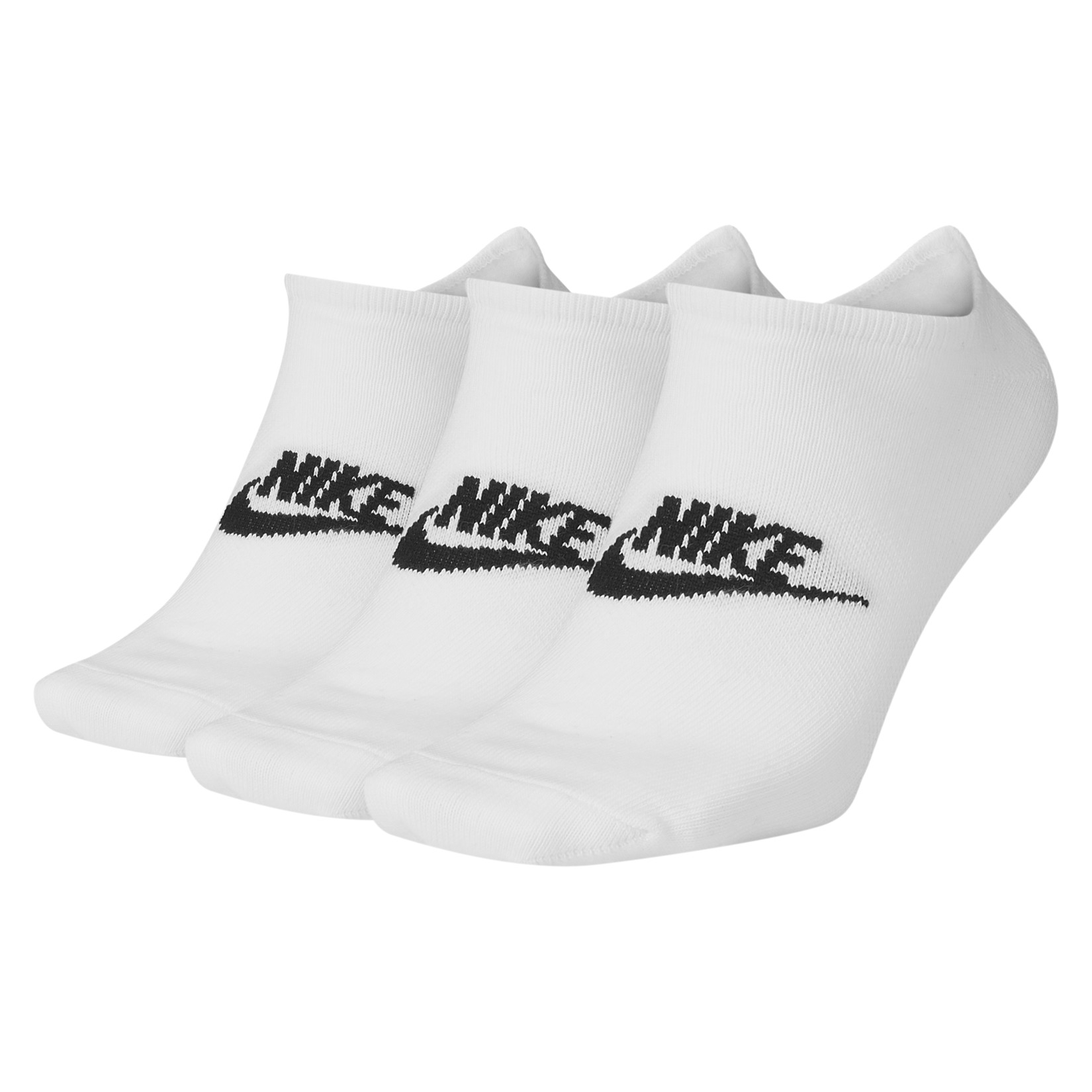 Nike Sportswear Everyday Essentials No-Show Socks (3 Pairs) White-Black
